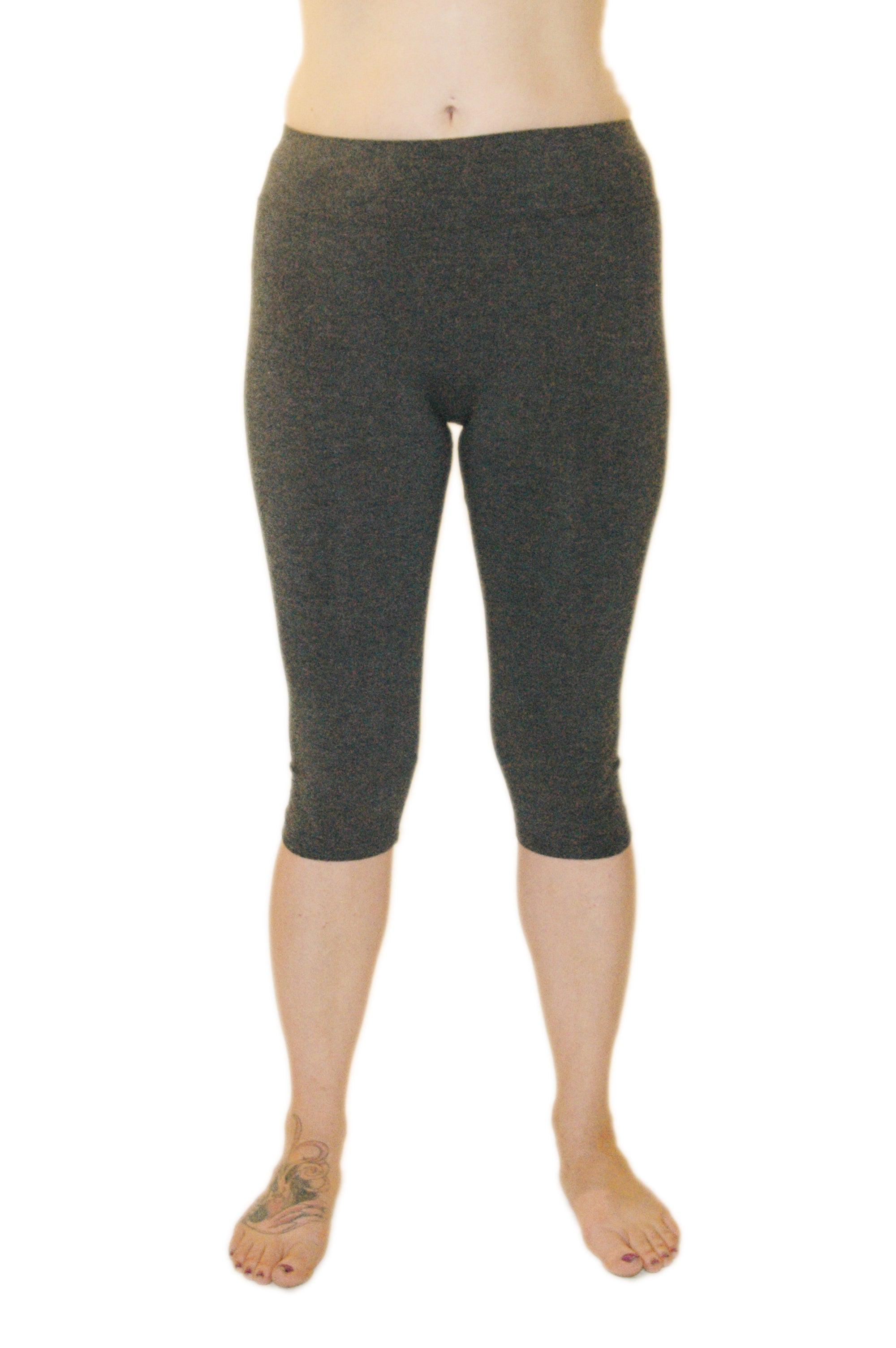 Capri Leggings in Bamboo/cotton/spandex Jersey With 4 Way Stretch